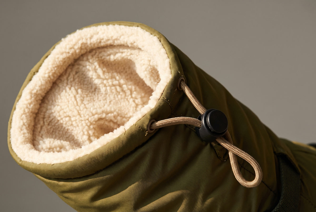Brushed fleece lining